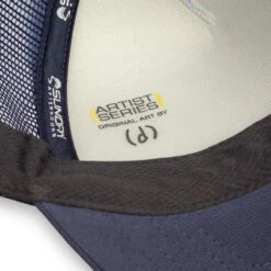 Sunday Afternoons Under One Sky Trucker -Sunday Afternoons Shop artist series trucker under one sky sweatband artist stamp detail fw20 2500px