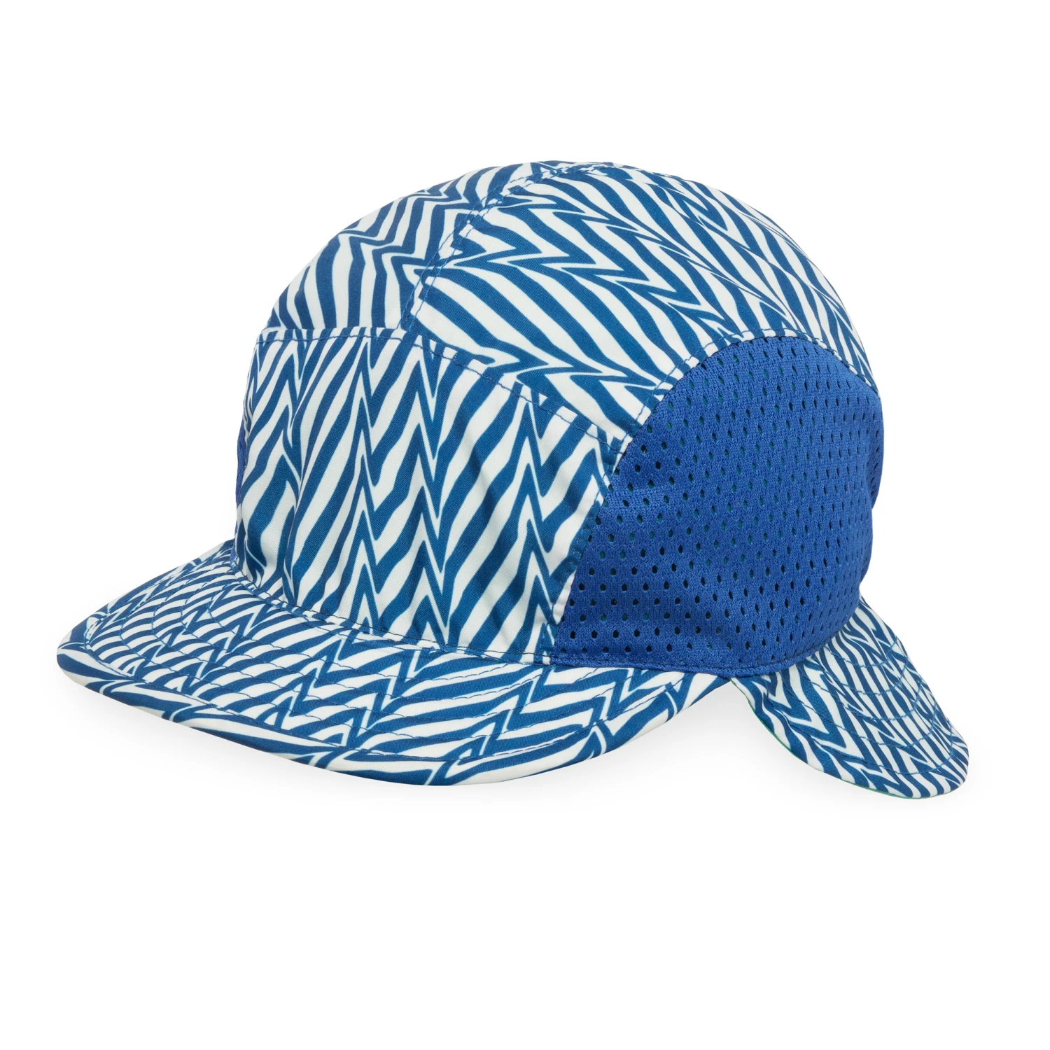 Infant SunFlip Cap Sunday Afternoons Infant SunFlip Cap -Sunday Afternoons Shop infant sunflip cap blue electric stripe sea spray front ss20