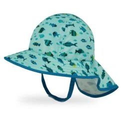 Sunday Afternoons Infant SunSprout Hat -Sunday Afternoons Shop infant sunsprout little fishies front ss23 2500px