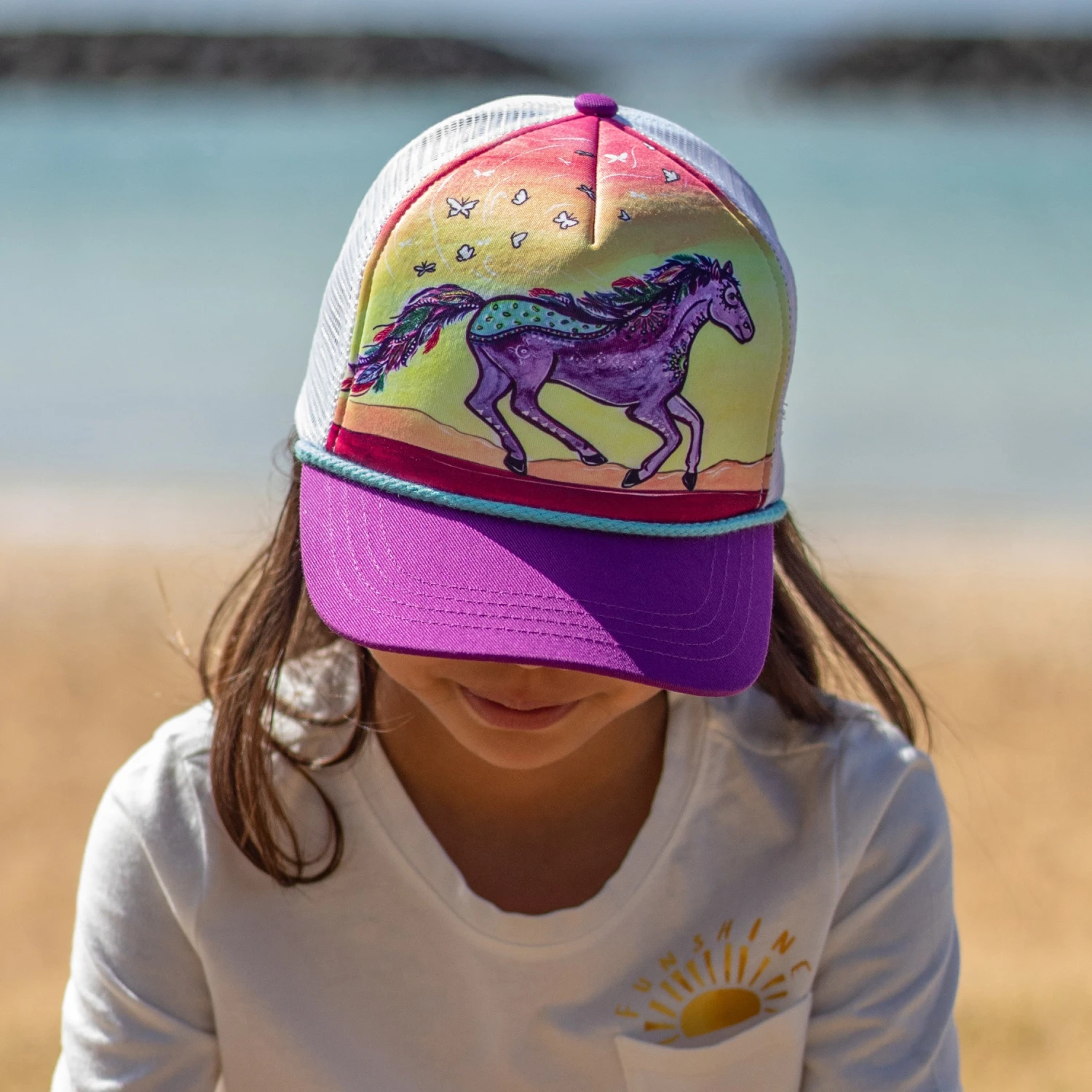 Kids' Horse Feather Cooling Trucker Sunday Afternoons Kids' Horse Feather Cooling Trucker -Sunday Afternoons Shop kids artist series cooling trucker horse feather female ss20