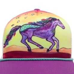 Sunday Afternoons Kids' Horse Feather Cooling Trucker 4 Sunday Afternoons Kids' Horse Feather Cooling Trucker -Sunday Afternoons Shop kids artist series cooling trucker horse feather front artwork detail ss20 2500px