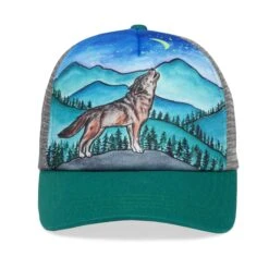 Sunday Afternoons Kids' Lone Wolf Trucker -Sunday Afternoons Shop kids artist series trucker lone wolf art detail fw21 2500px