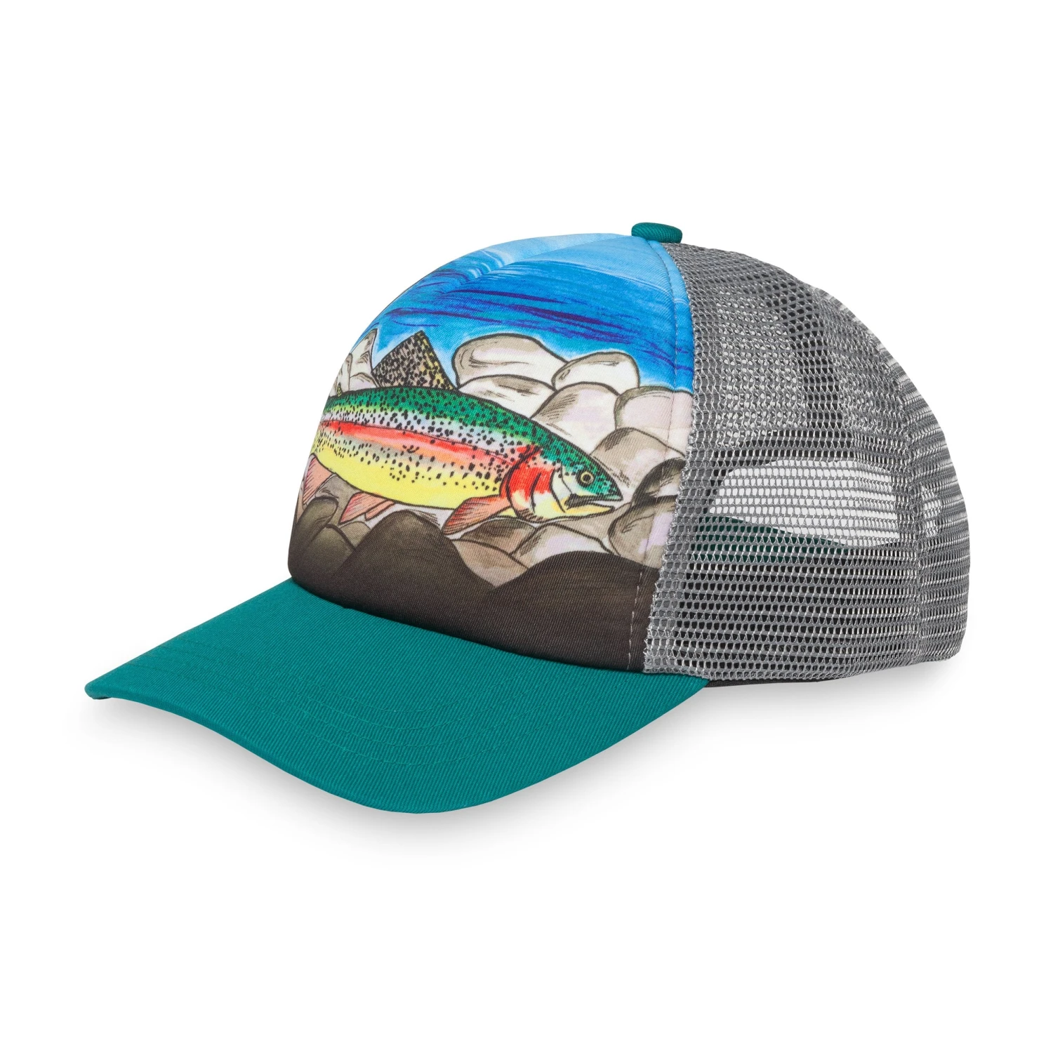 Kids' Rainbow Trout Trucker Sunday Afternoons Kids' Rainbow Trout Trucker -Sunday Afternoons Shop kids artist series trucker rainbow trout front ss20 2500px 02746e2f 372e 44a5 89eb 23383870fadc