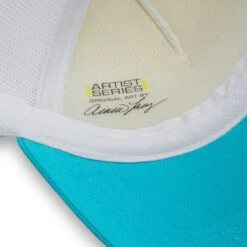 Sunday Afternoons Kids' Sea Turtle Trucker -Sunday Afternoons Shop kids artist series trucker sea turtle signature sweatband detail ss20 2500px