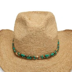 Sunday Afternoons Montego Hat -Sunday Afternoons Shop montego hat natural pinch bead detail ss20 2500px