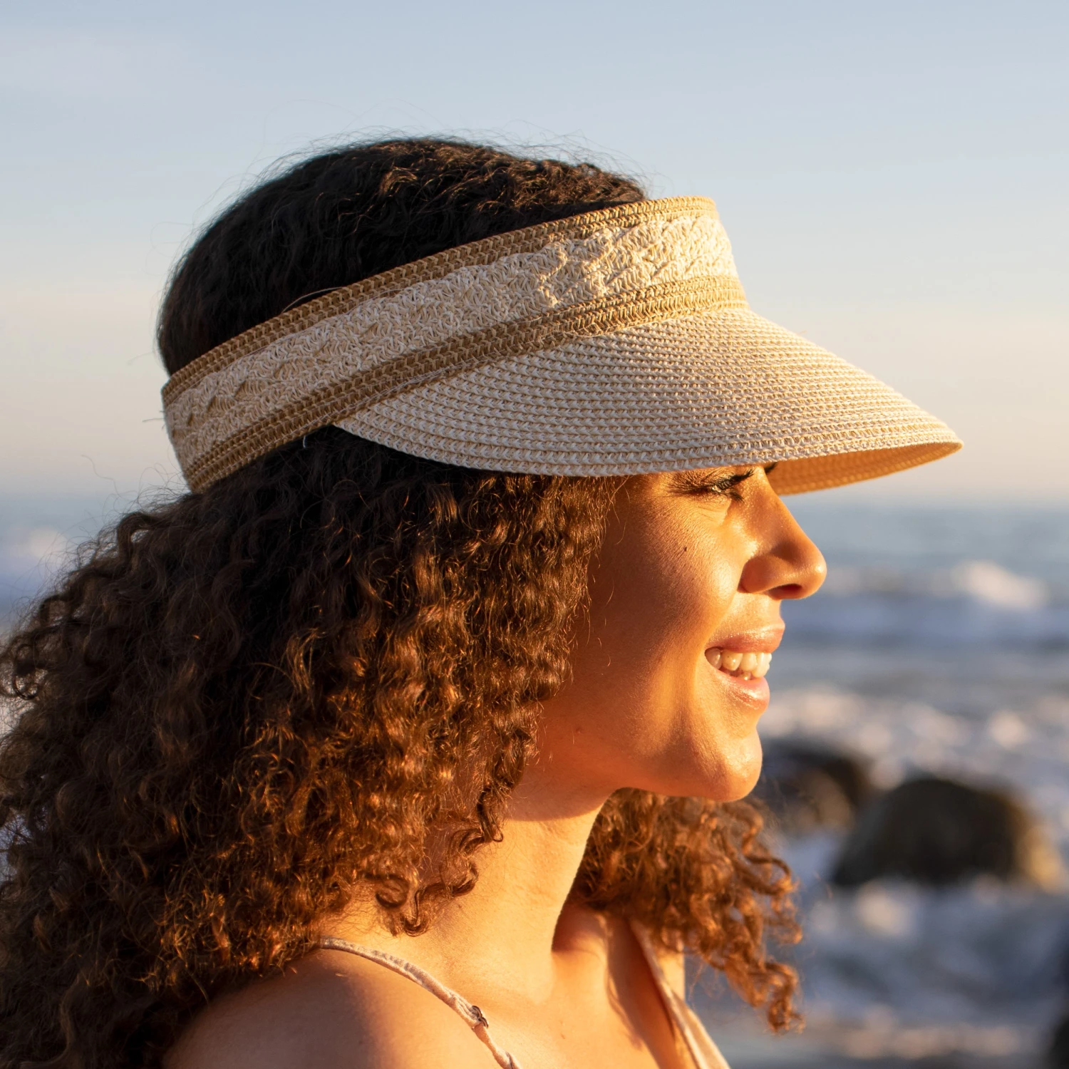 Oceana Visor Sunday Afternoons Oceana Visor -Sunday Afternoons Shop oceana visor cream female ss21