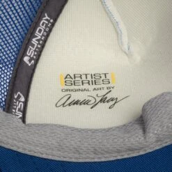 Sunday Afternoons Toddler Hummingbird Trucker -Sunday Afternoons Shop toddler artist series truckers hummingbird artist stamp detail ss22 2500px